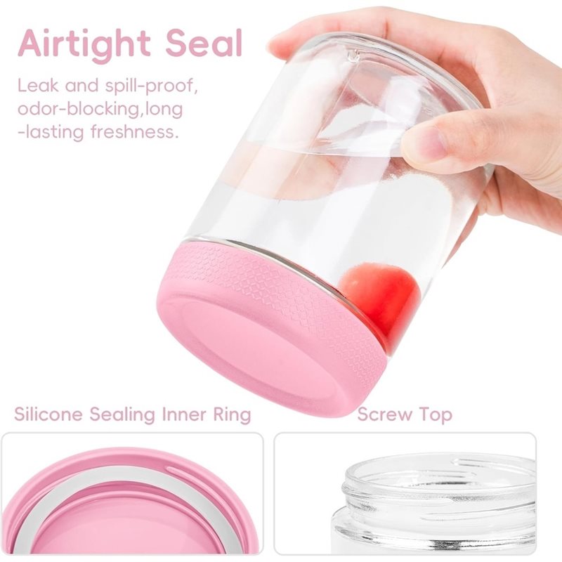 ขวดแก้วเนื้อนิ่มพร้อมฝาปิดสุญญ - Meal Prep Glass บทวิจารณ์และราคา