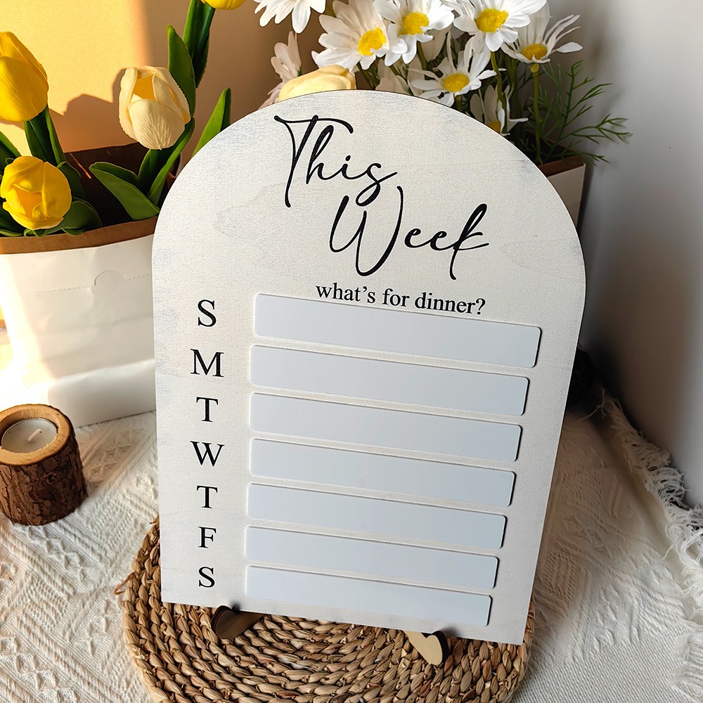 กระดานวางแผนอาหารแม่เหล็กติดตู - Meal Prep Weekly บทวิจารณ์และราคา