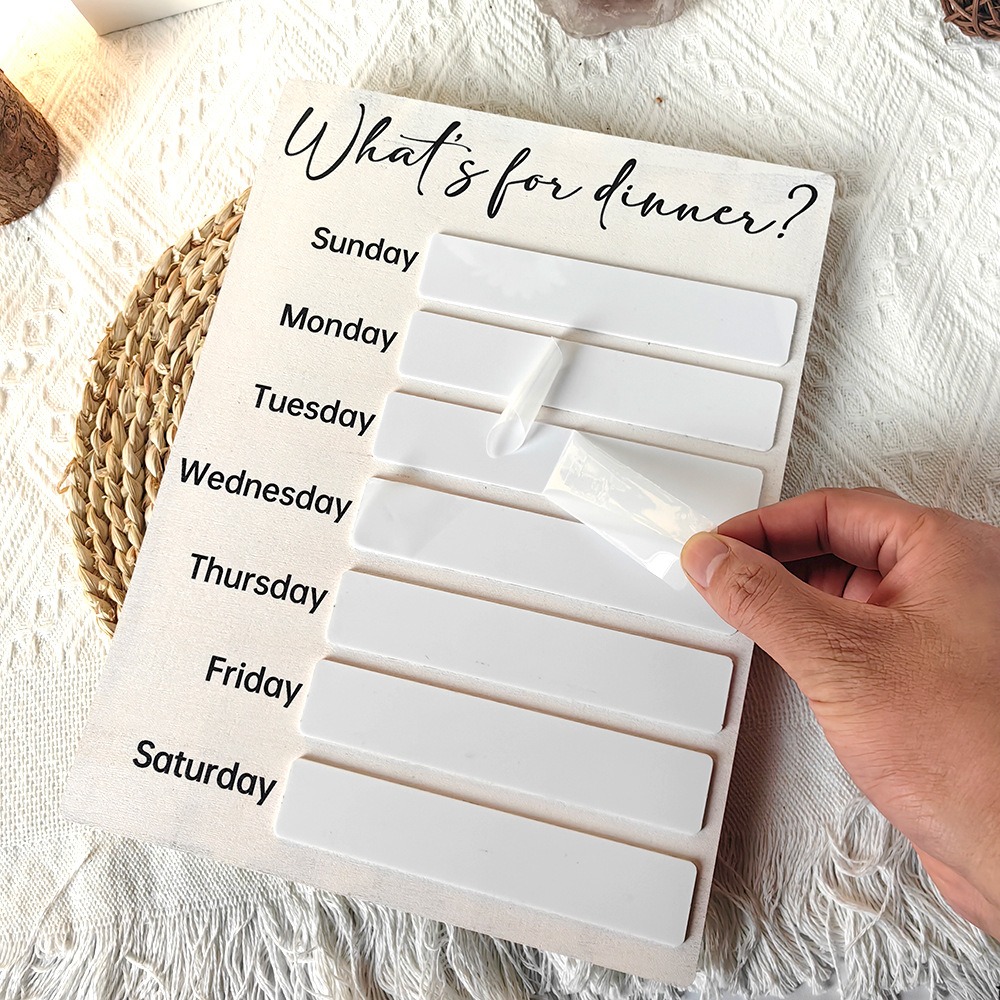 กระดานวางแผนอาหารแม่เหล็กติดตู - Meal Prep Weekly บทวิจารณ์และราคา