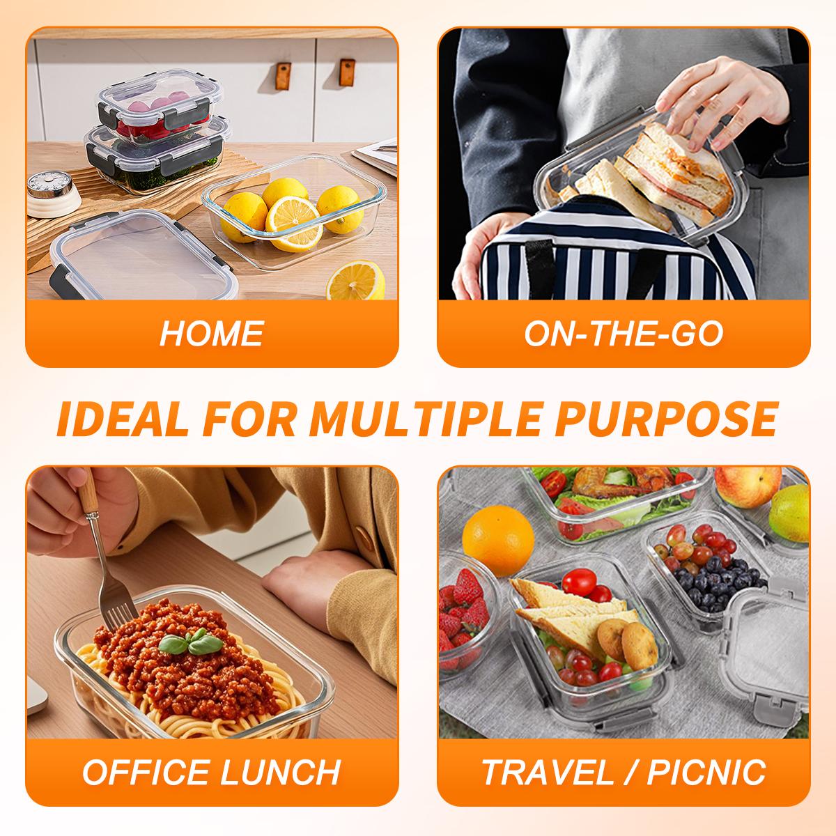 ชุดภาชนะเก็บอาหารแก้ว 10 ชิ้น  - Meal Prep Weekly บทวิจารณ์และราคา
