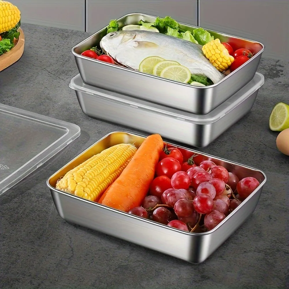 ชุดกล่องถนอมอาหารสแตนเลส 5 ชิ้ - Meal Prep Glass บทวิจารณ์และราคา