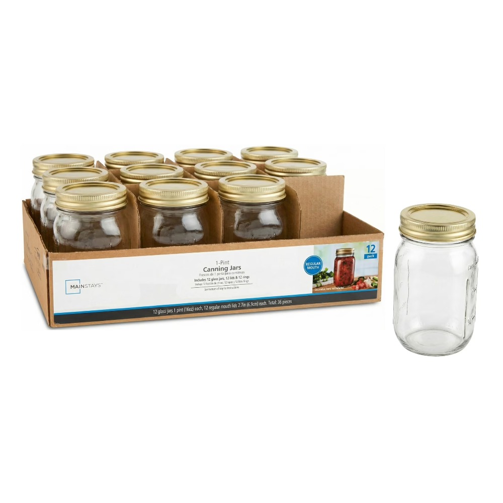 ขวดแก้วเมสันขนาด 16 ออนซ์ ปากก - Meal Prep Glass บทวิจารณ์และราคา